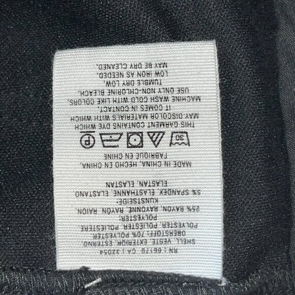 ANTHROPOLOGIE ANTHRO Extra Wide Leg Palazzo Dressy Trouser Pants Black EUC 28 - Picture 9 of 10